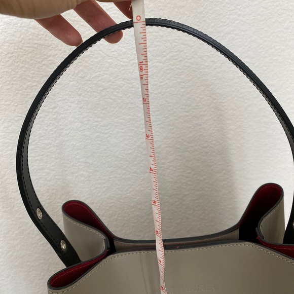 Gray/Taupe Christian Laurier Paris Amy Leather Tote Bag - Picture 10 of 10